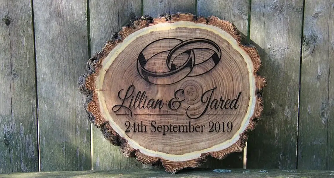 Rustic Log Plaque