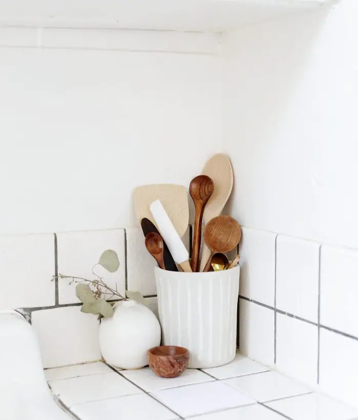 Faux Ceramic Utensil Holder