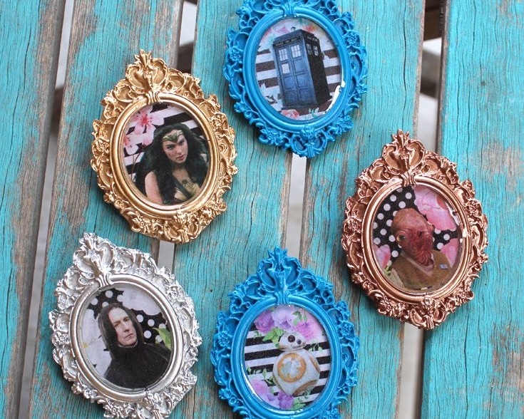 Resin Cameo Pins