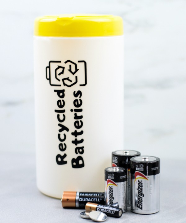 Recycled Batteries Container