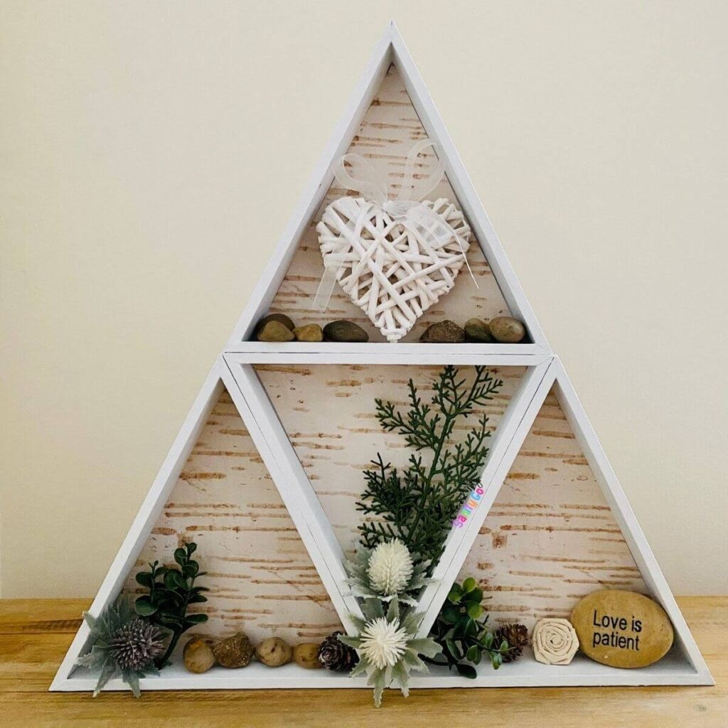 Triangle Wooden Shelf