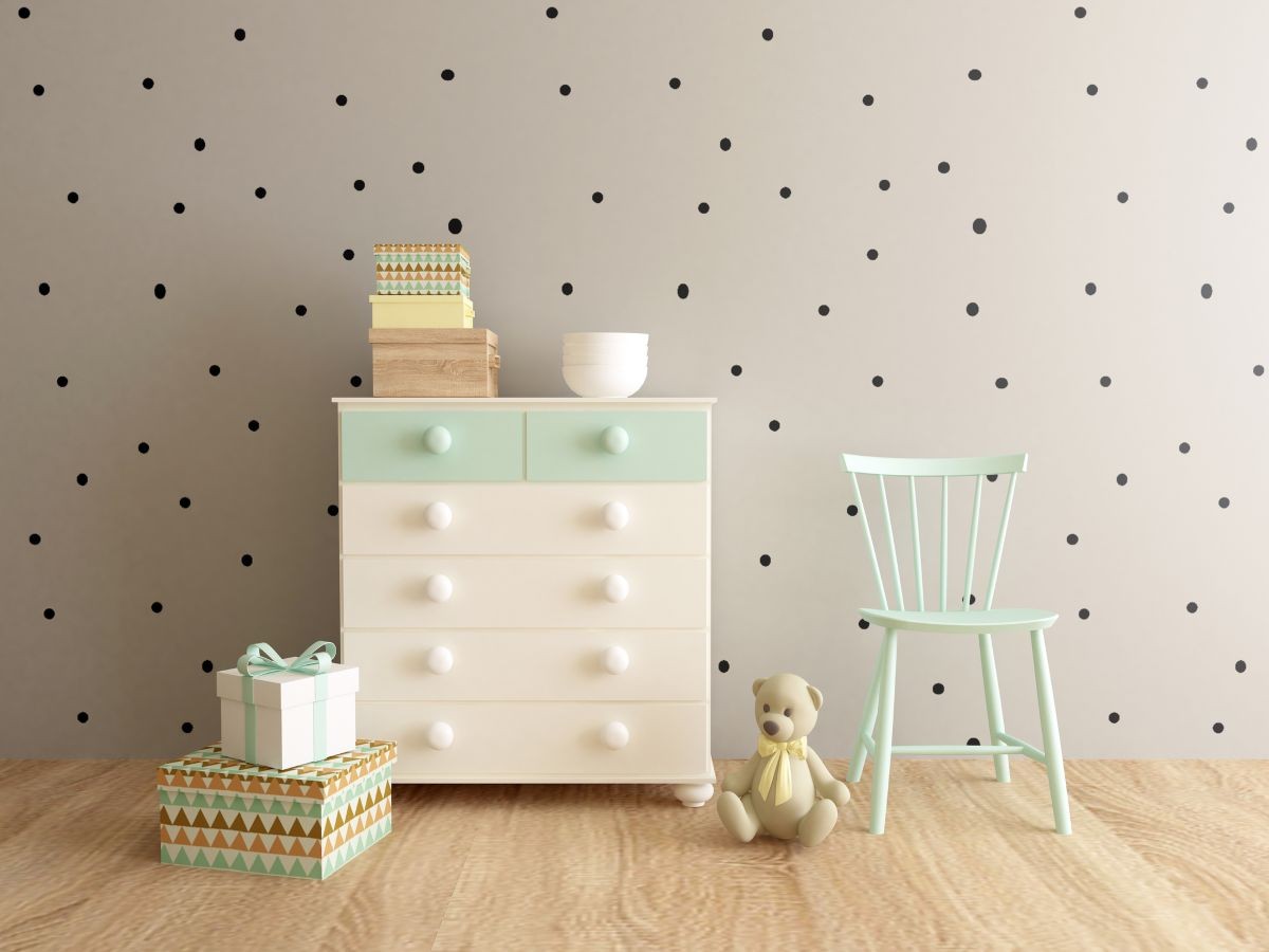 Patterned Polka Dot Wallpaper