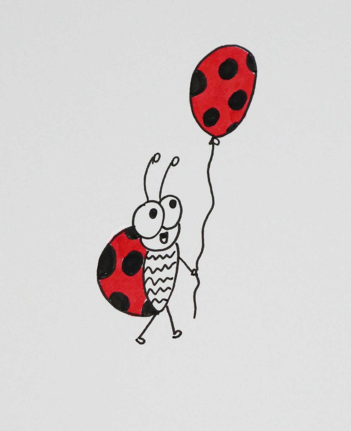 Ladybug with Balloon