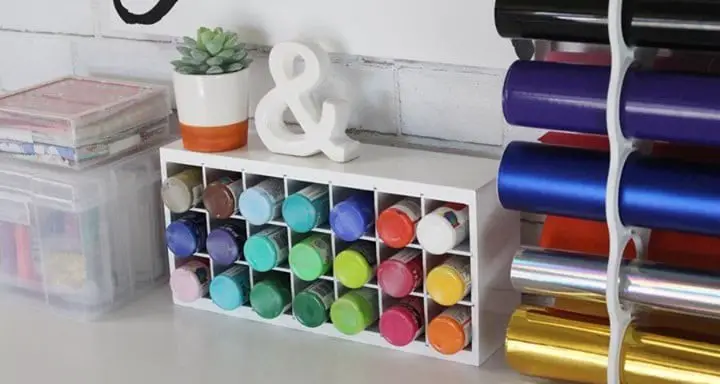 Watercolour shelf stand