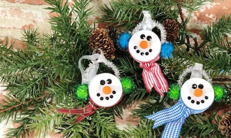 Tealight Snowman Ornament