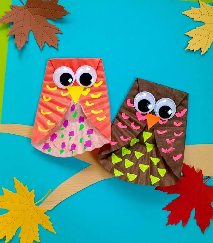 Cupcake Liner Owl