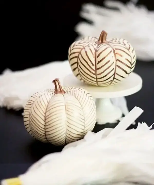 Herringbone Mini Pumpkins