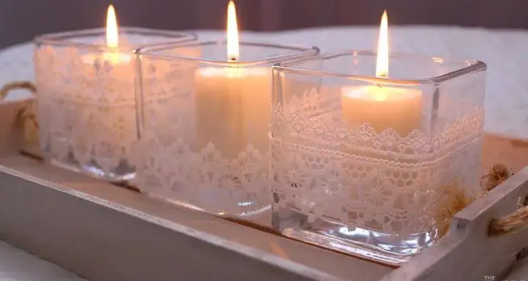 Lace Candle Holders