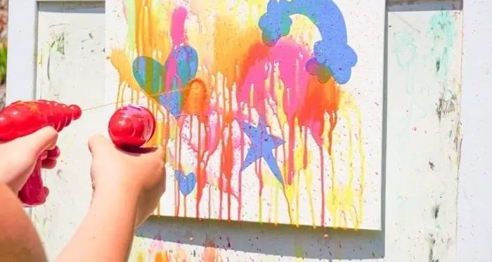 Water Gun Painting