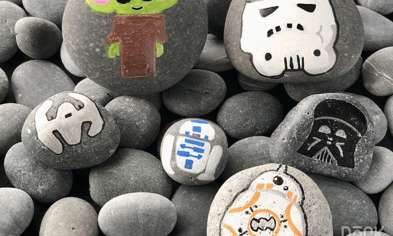 Star Wars Painted Rocks
