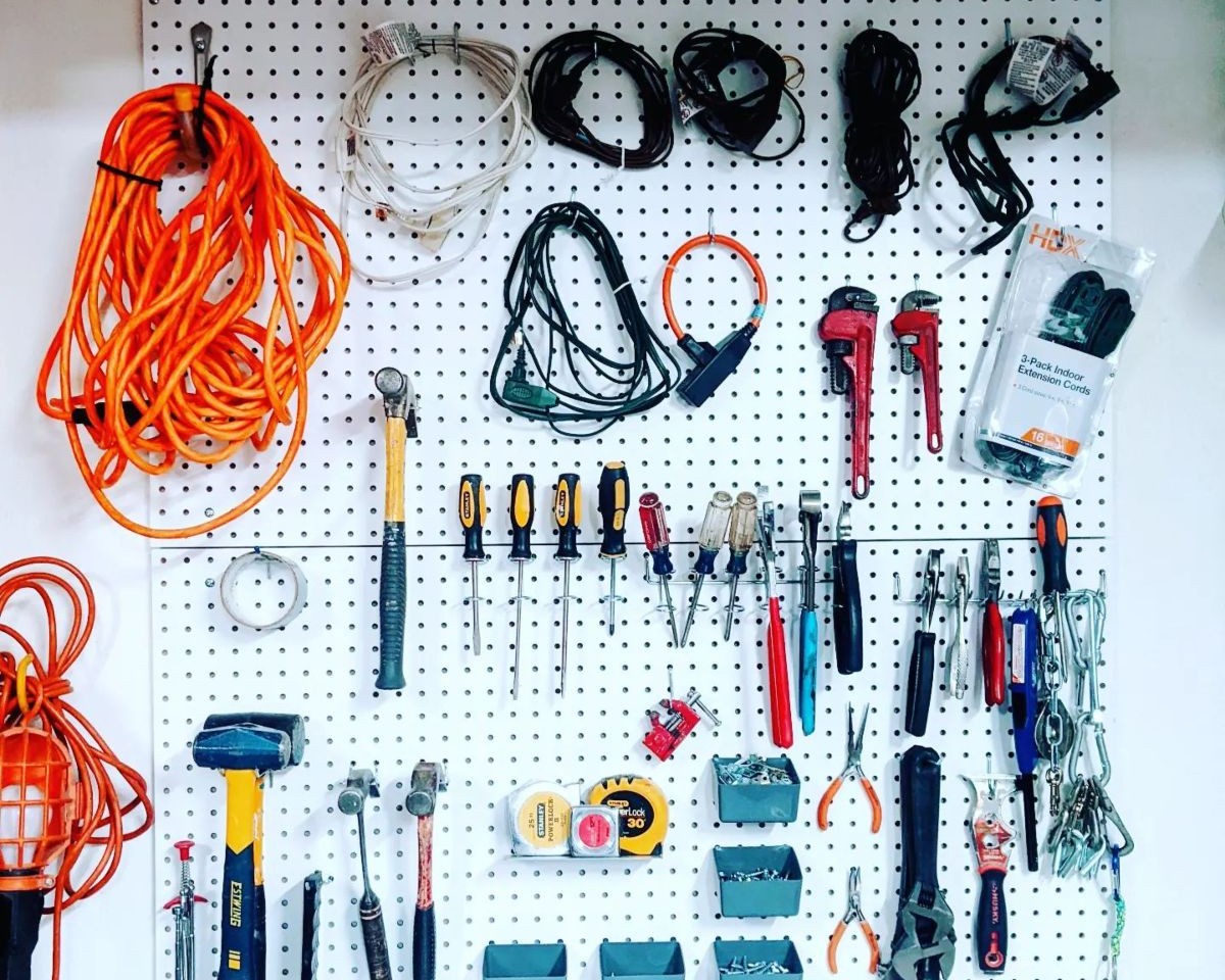 Pegboards for Tool Storage