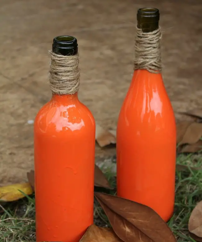 Wine Bottle Pumpkin