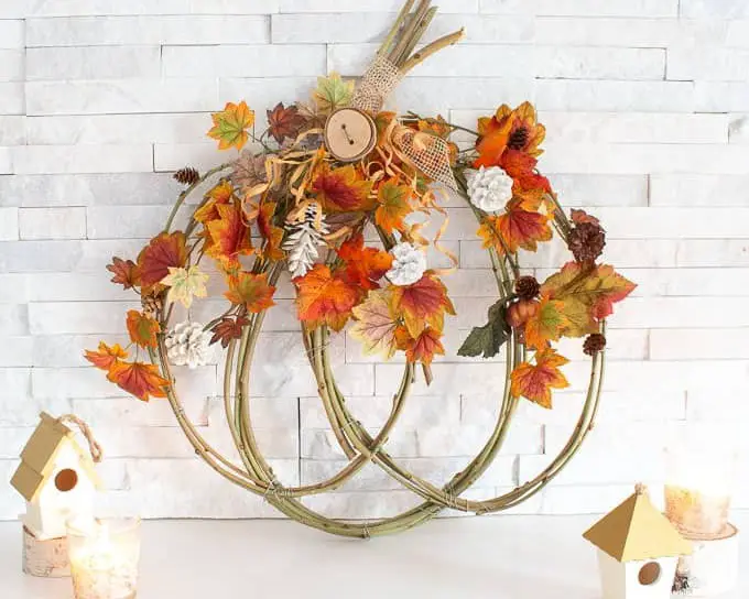 Pumpkin Grapevine Wreath