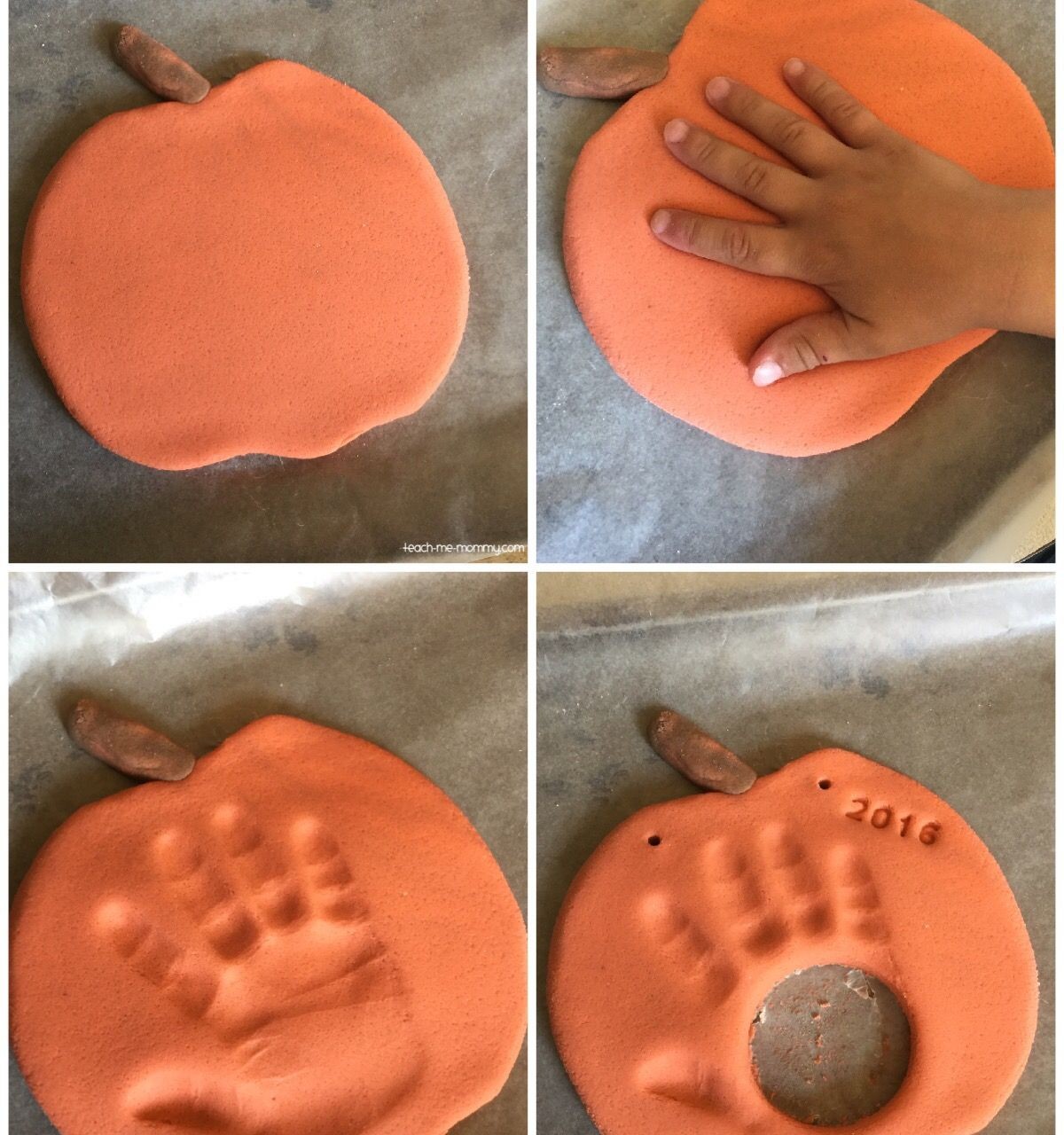 Pumpkin Handprint and Photo Keepsake