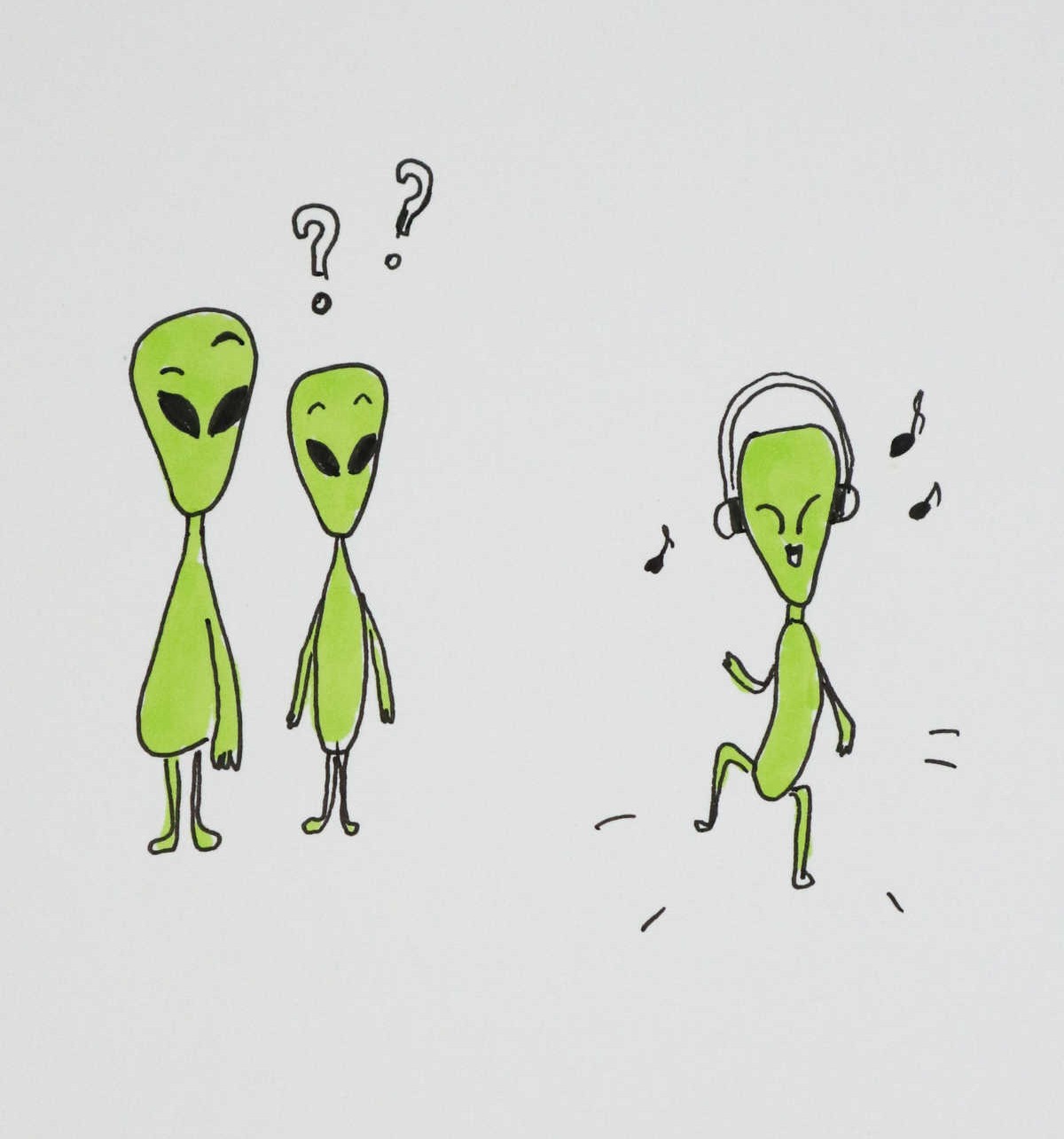 Aliens Discover Music