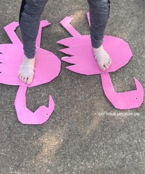 Pink Flamingo Feet Craft