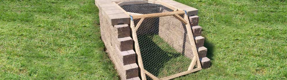 Stone Block Compost Bin