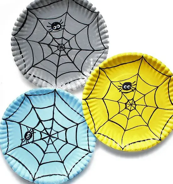 Paper Plate Spider Web