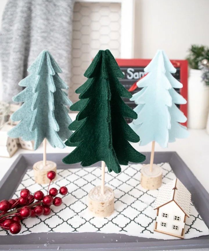 3D Felt Christmas Tree