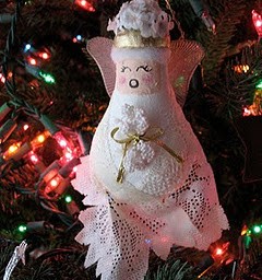 Lightbulb Angel Ornament