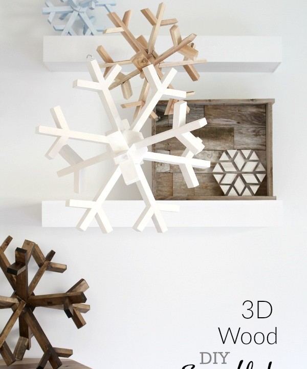 Wood snowflake