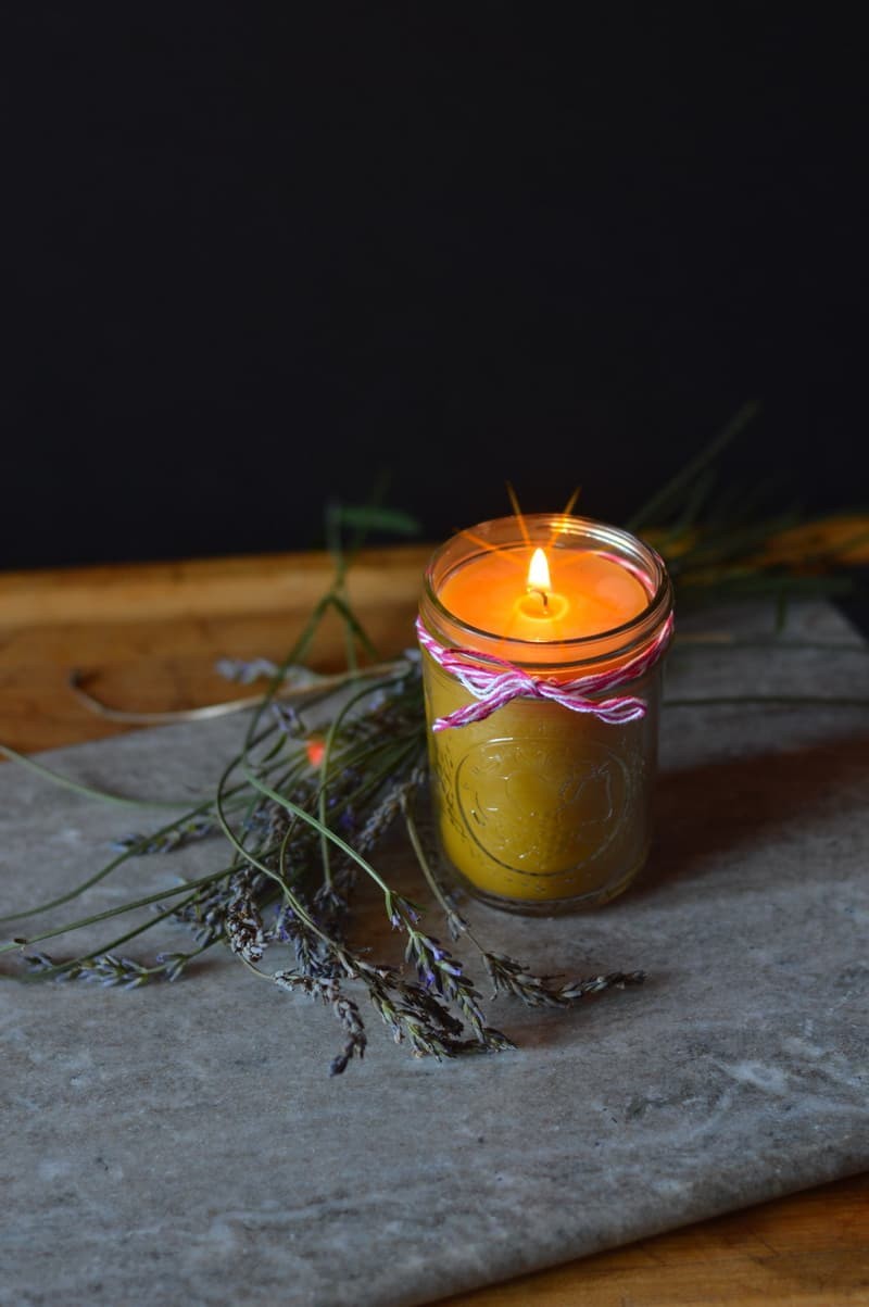 Beeswax Candles Jars