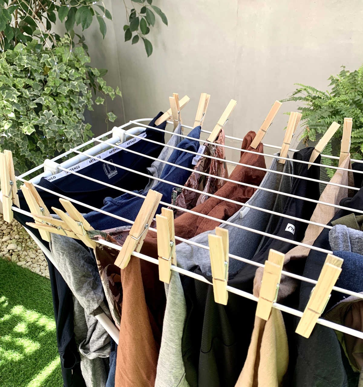 Saves Space on the Drying Rack