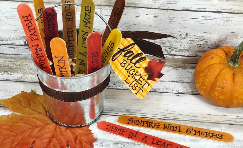 Fall Bucket List Craft