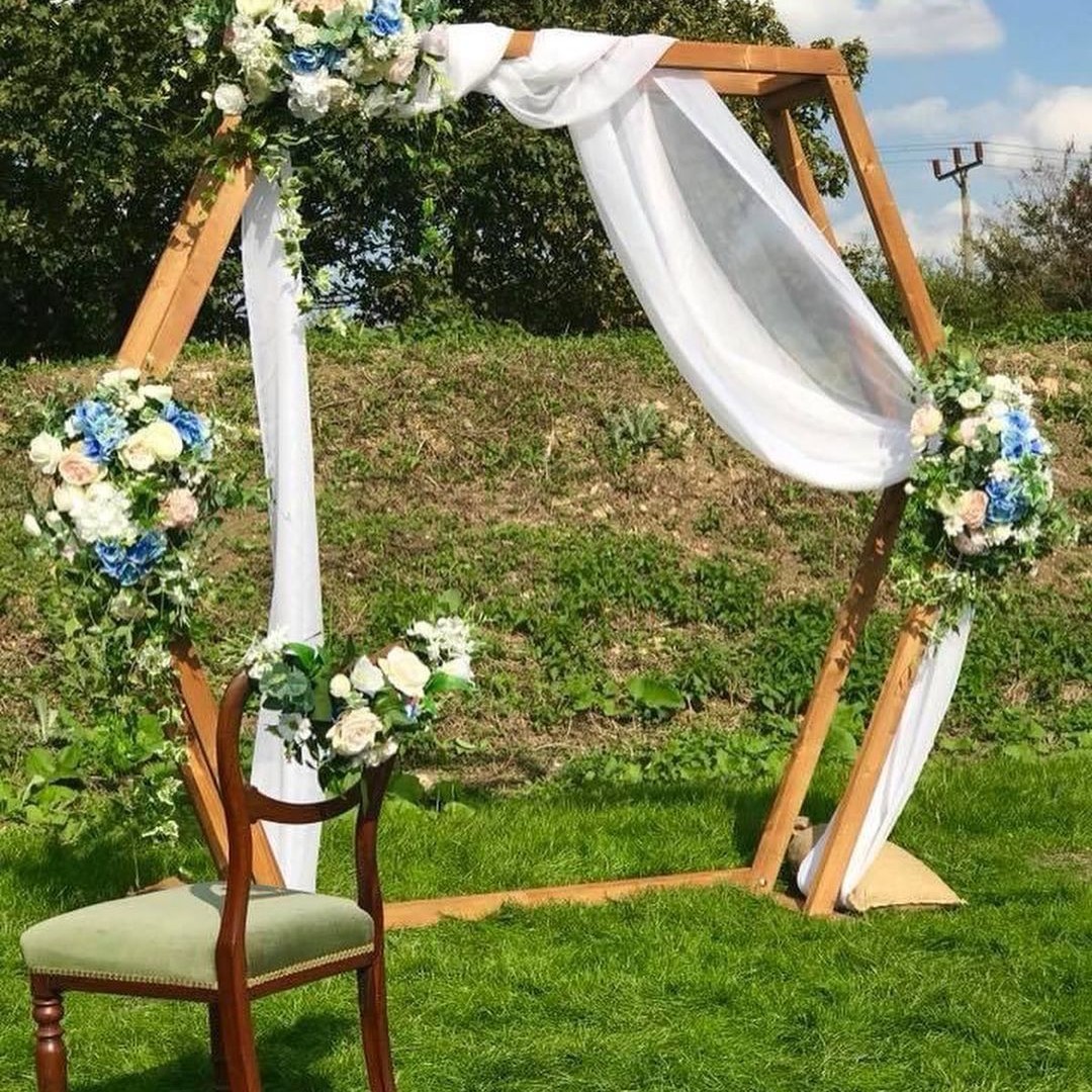 Wedding Arch…Or Is It A Hexagon?