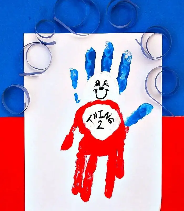 Dr. Seuss Handprint Craft