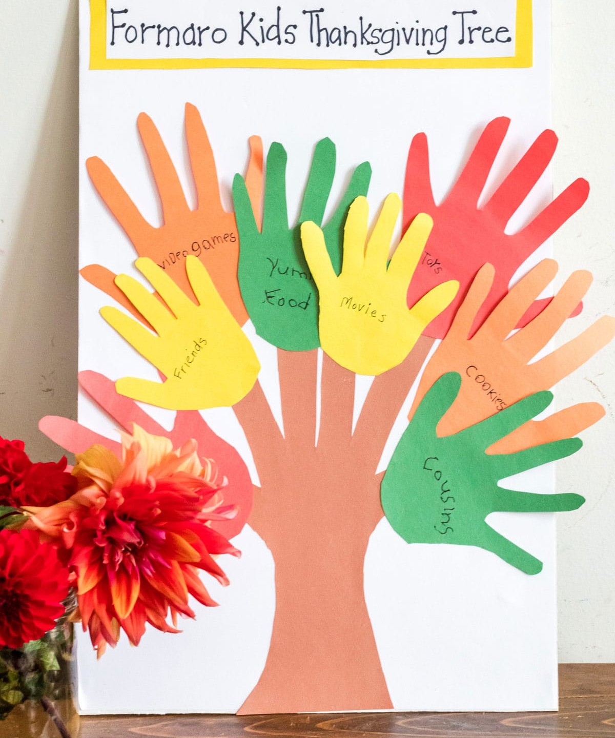 Thanksgiving Tree Handprint Craft