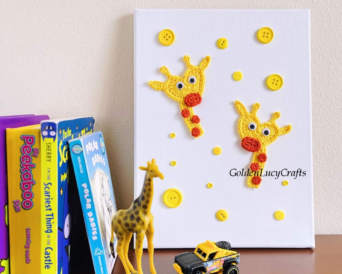 Giraffe Crochet Wall