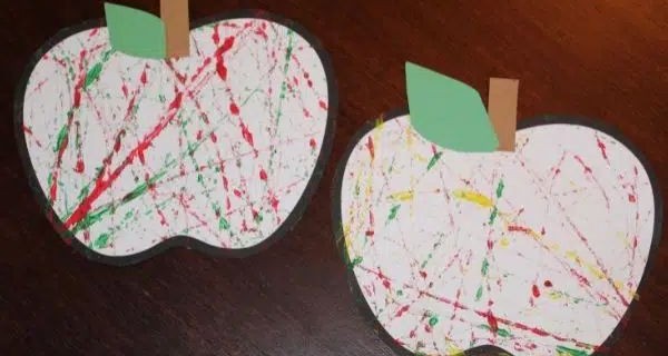 Marble Apple Painting