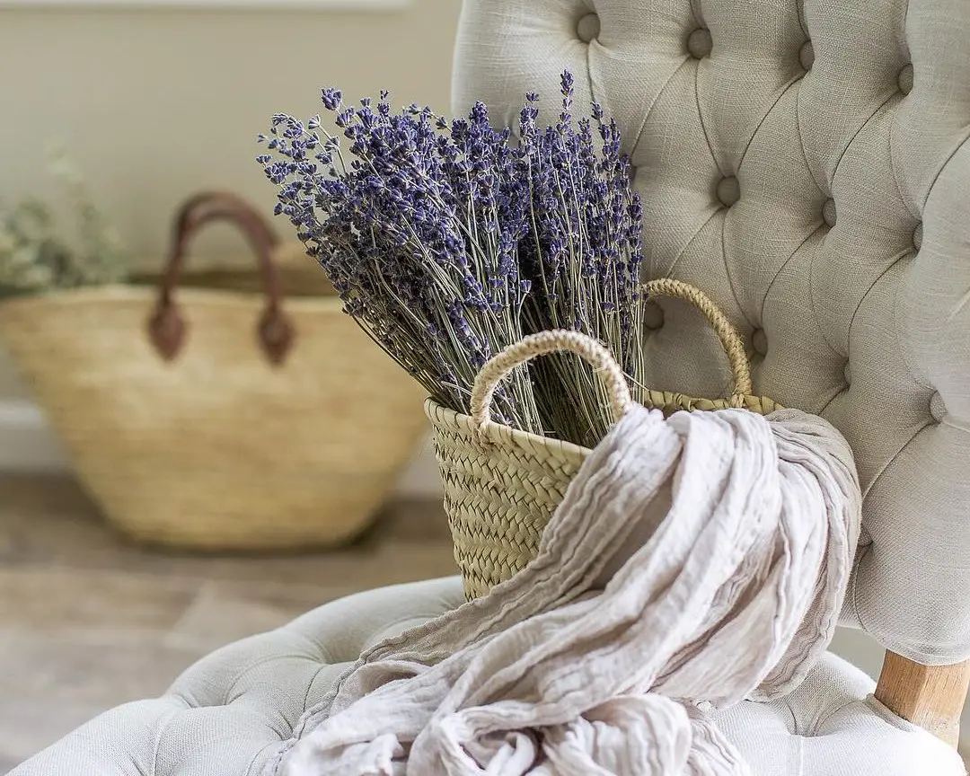 Baskets of Dried Lavender