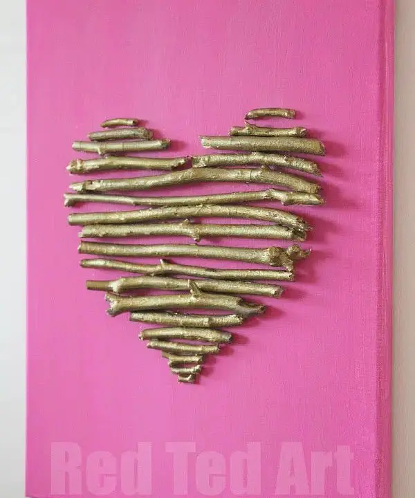 Twig Heart Canvas