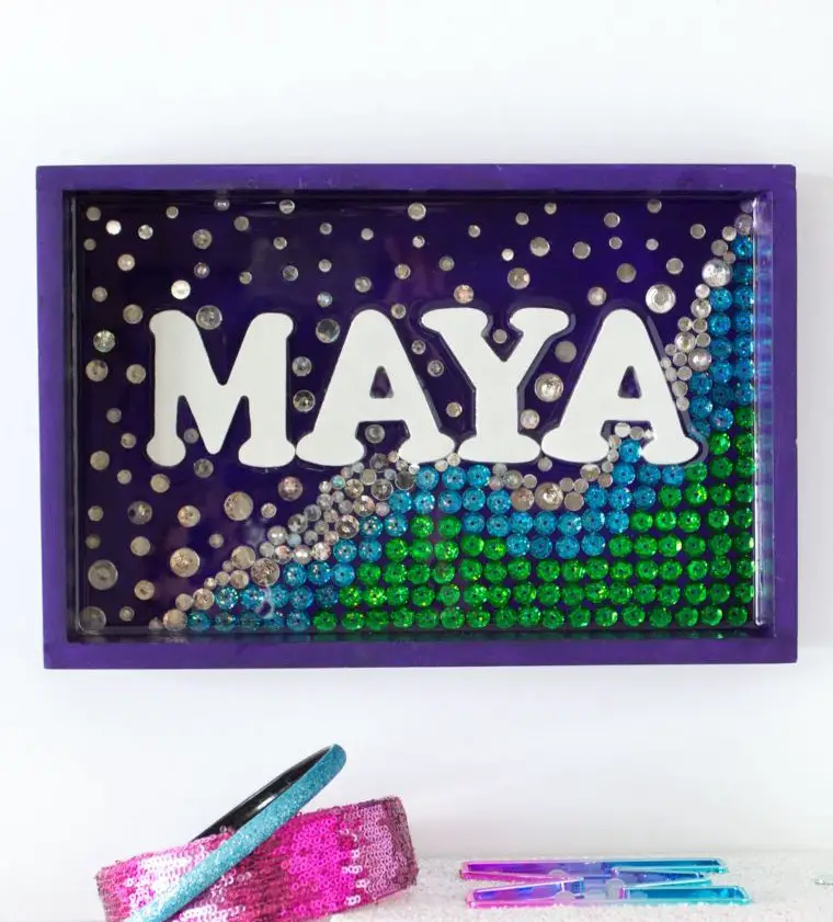 Shimmering Personalized Mermaid Wall Decor