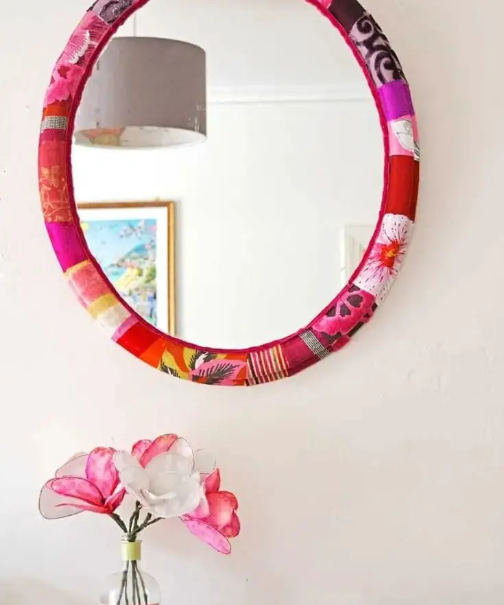 Fabric Mirror Frame