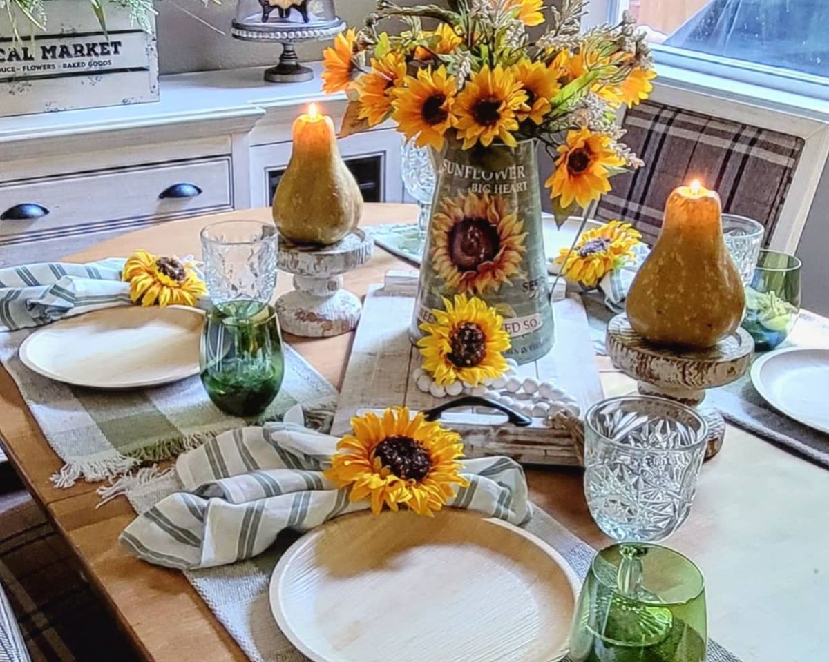 Sunflower Table Vase