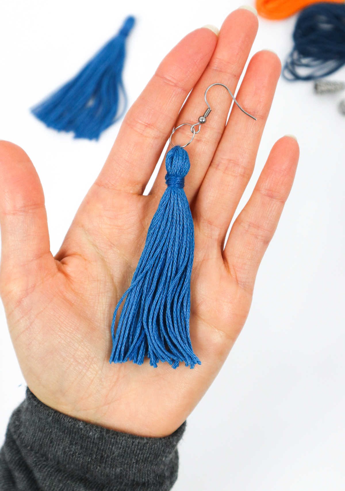 Turn Tassels Into Earrings – Method 1