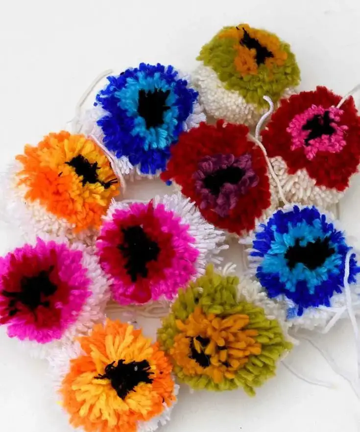 Pom Pom Flowers