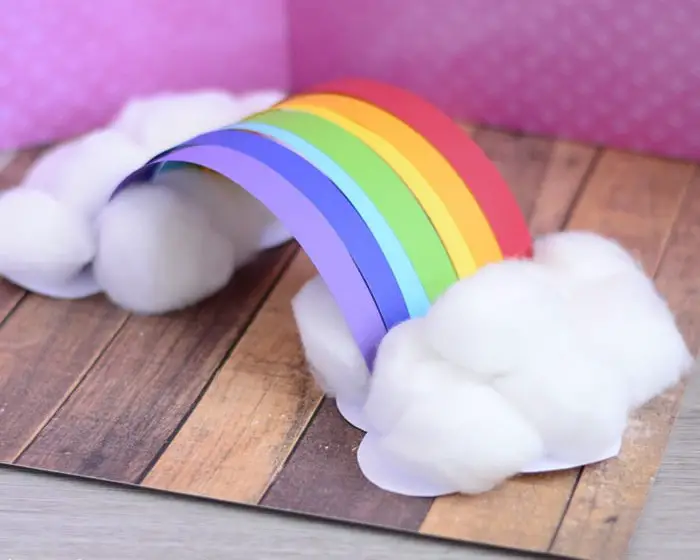 Simple 3D Rainbow Paper Craft