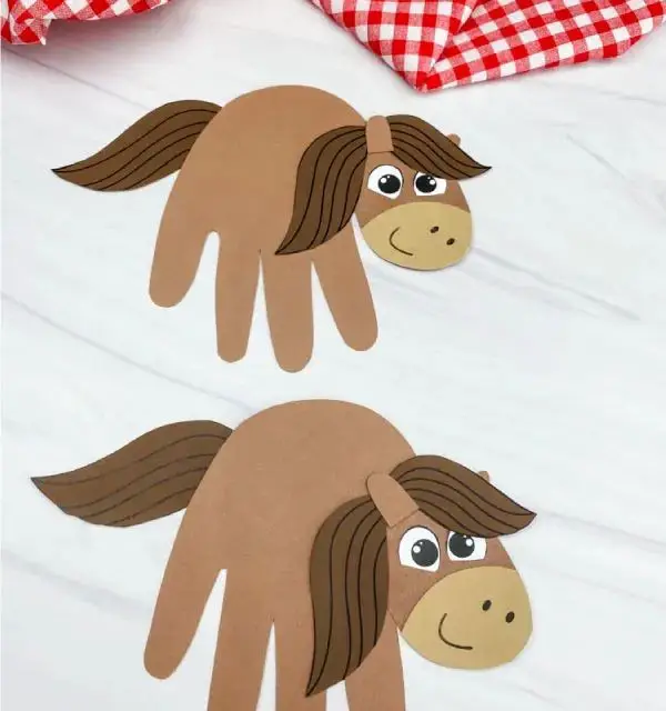 Horse Handprint Craft