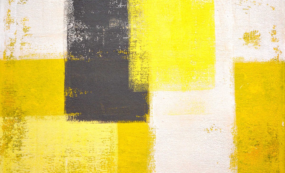 Grey and Yellow Abstract