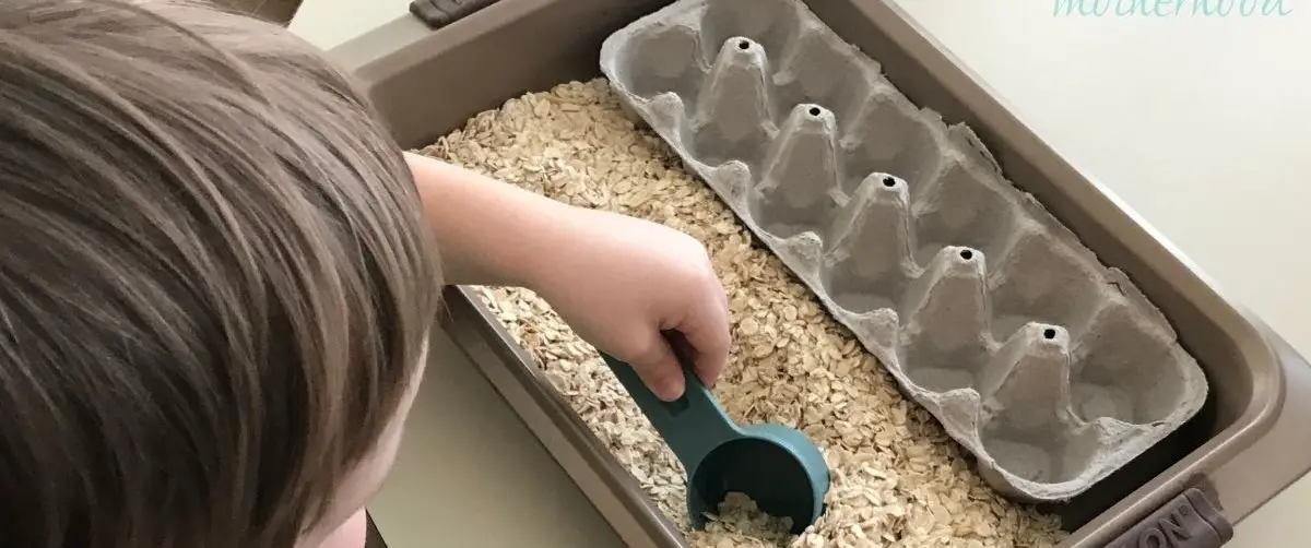 Oats Sensory Bin