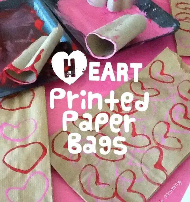 Heart Printed Paper Bags