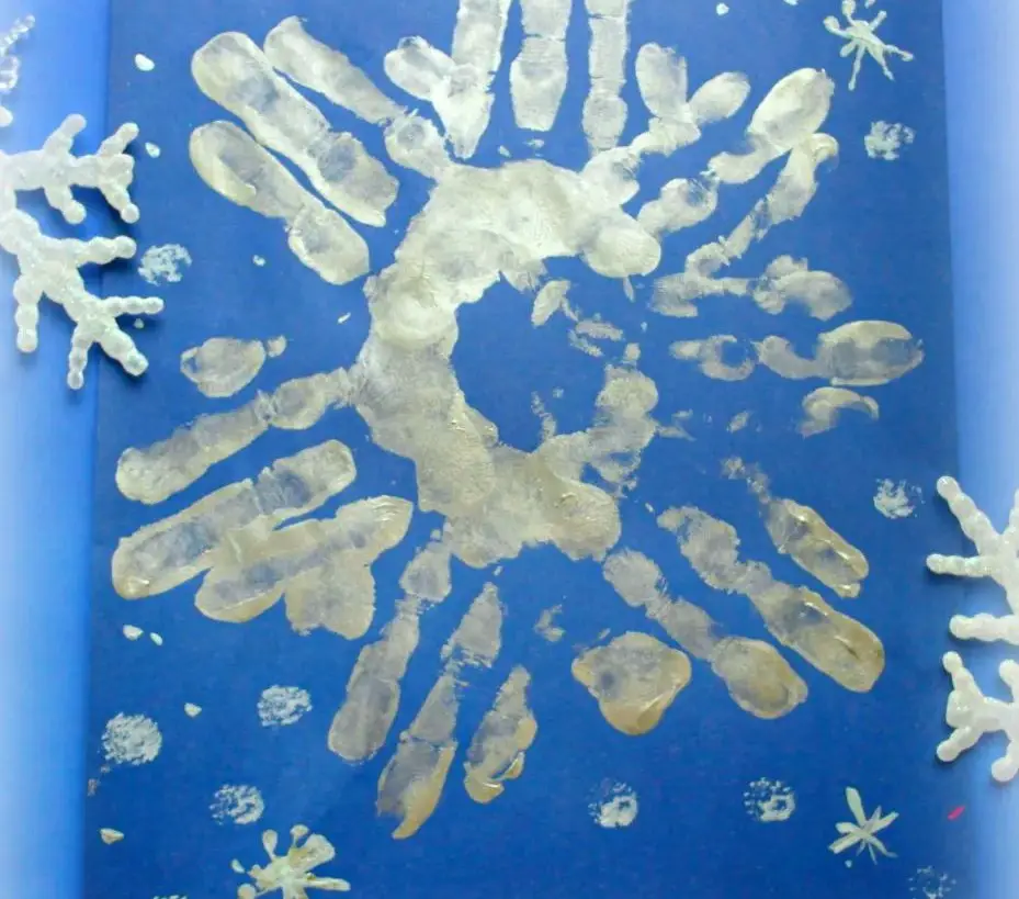 Snowflake Handprint Craft