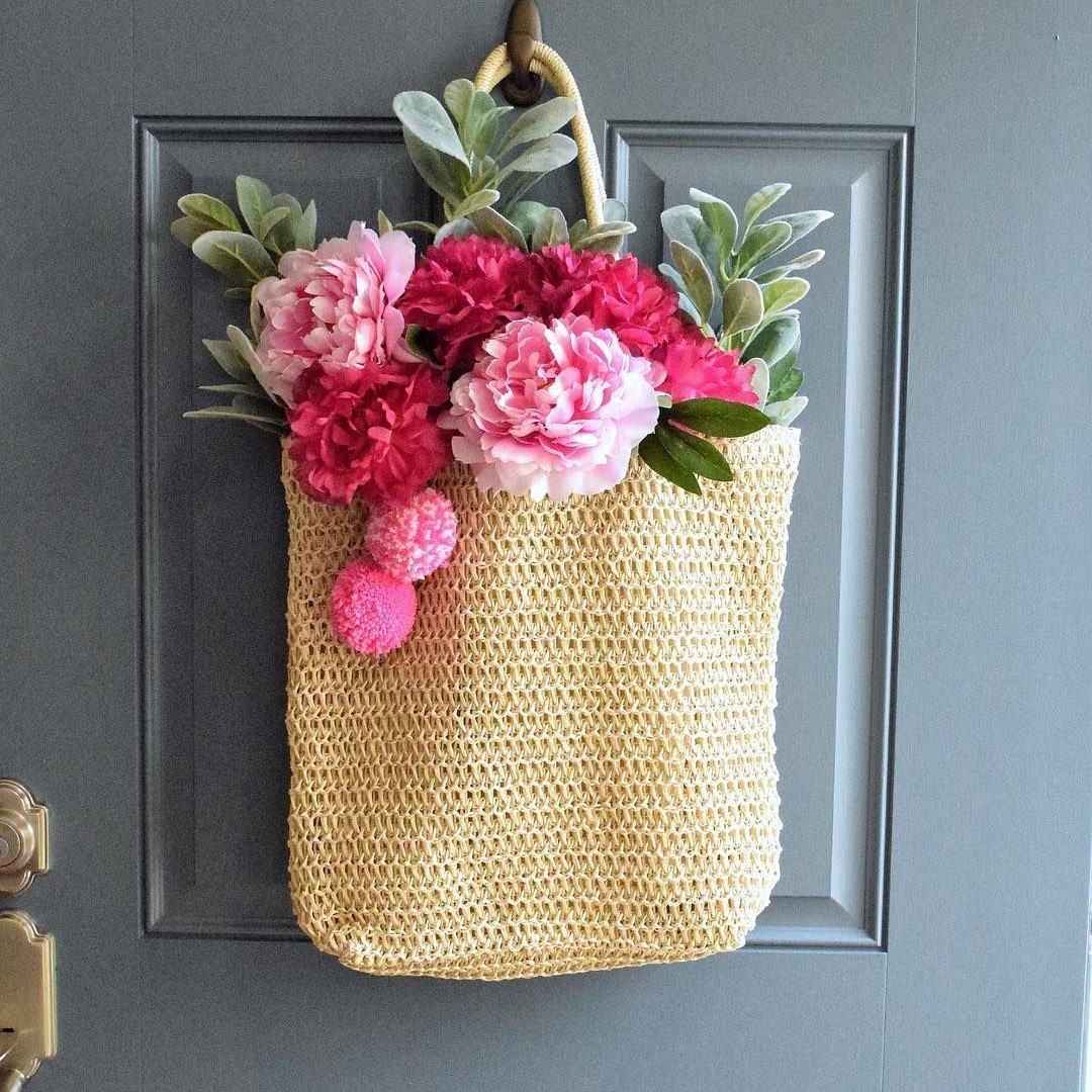 Woven Tote Bouquet