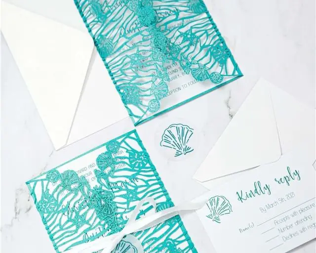 Beach Silhouette Invitation