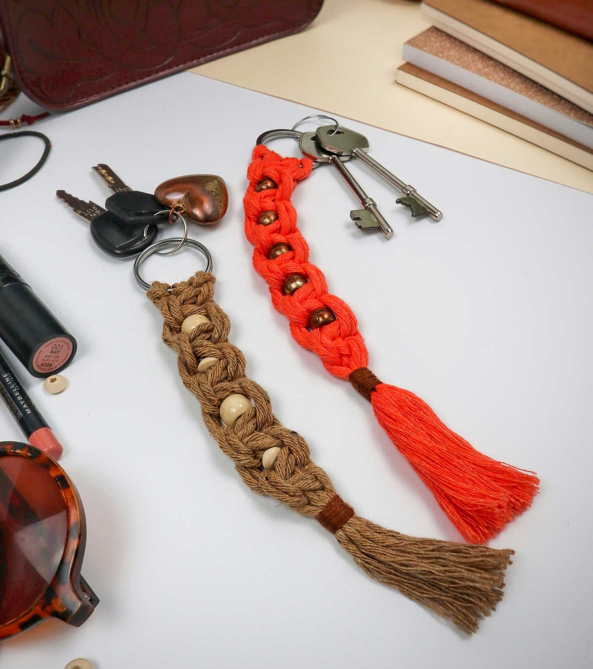 DIY Macrame Keychain (Step-by-Step Tutorial)