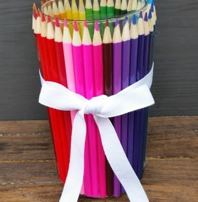 Coloured Pencil Vase